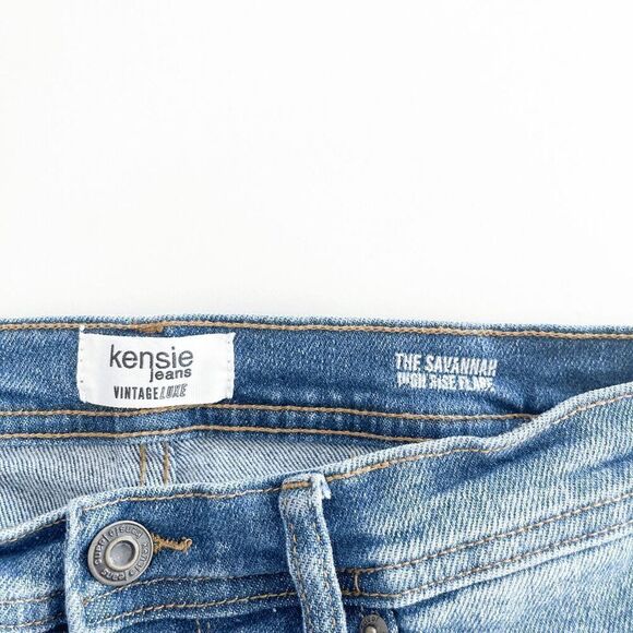 Kensie Jeans Womens The Savannah High Rise Jeans Flare Medium Wash Size 29 - Picture 5 of 10